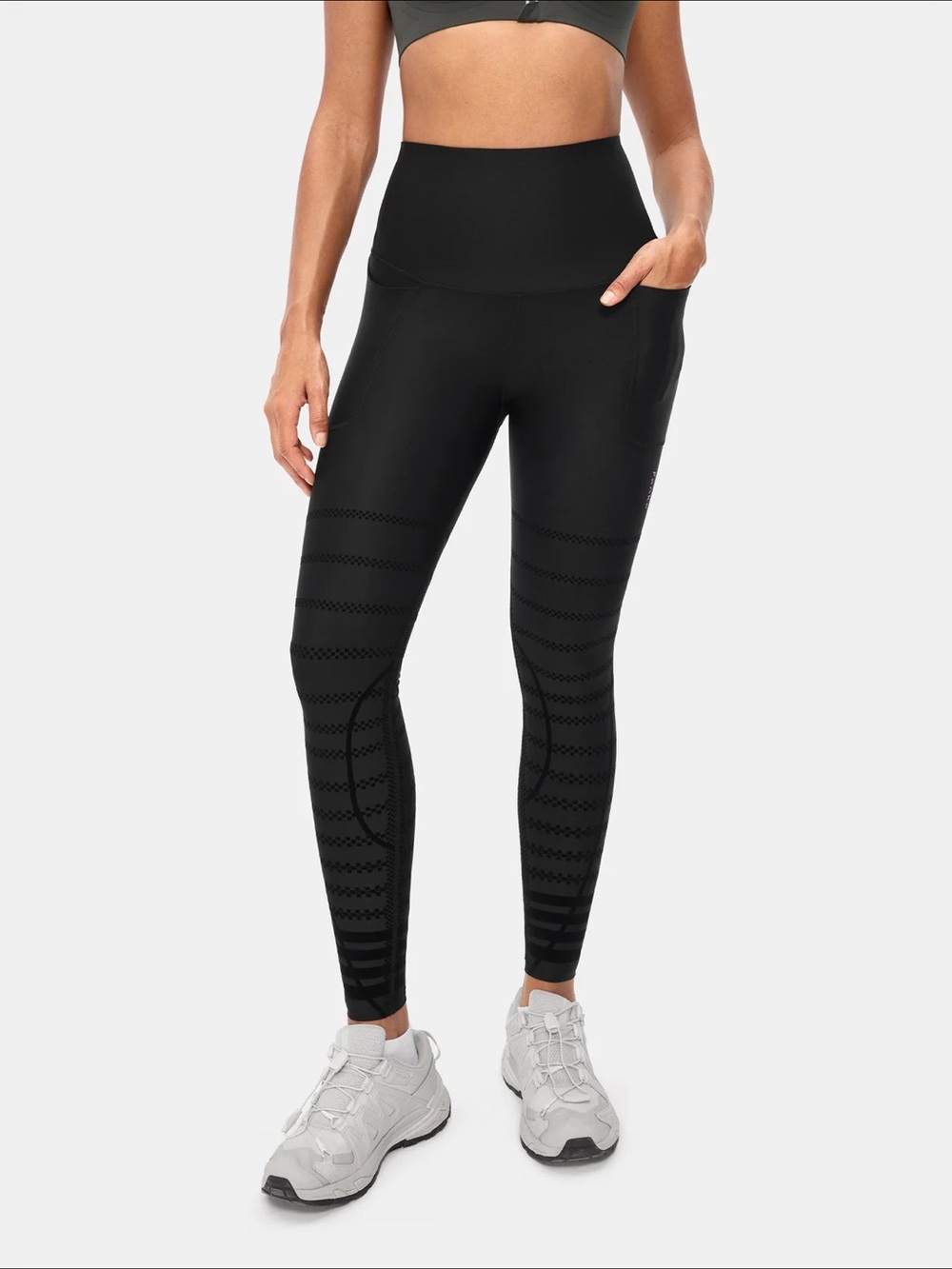 Fanka Recovery Ease, Reversible wear compression legging, full length, Black 2XL